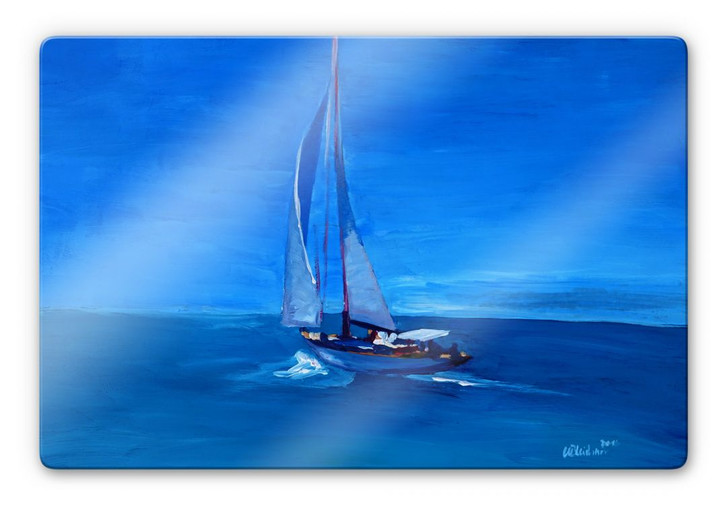 Glasbild Bleichner - Sailing into the Blue - WA244820