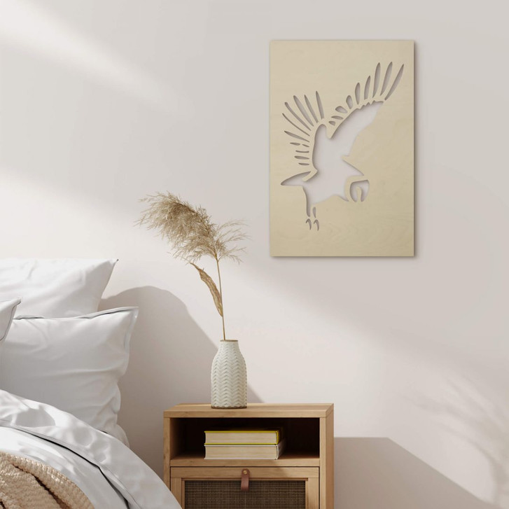 Holzdeko Pappel - Vogel - Eule - WA333475