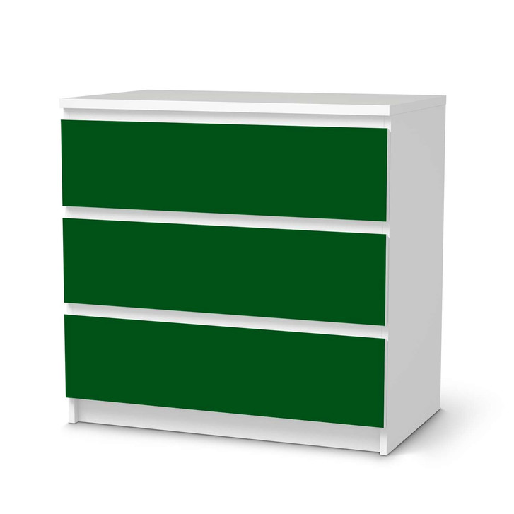 Klebefolie IKEA Malm Kommode 3 Schubladen - Grün Dark - CR109803
