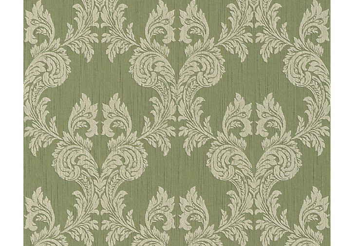 Architects Paper Textiltapete Tessuto Barocktapete mit Ornamenten grün - WA152557