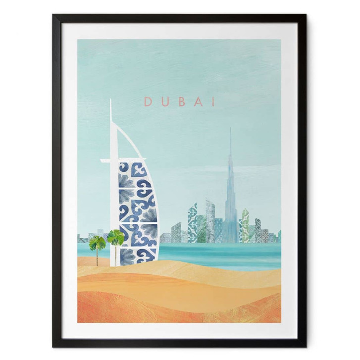 Poster Strand von Dubai - Burj Al Arab - Rivers - WA473773