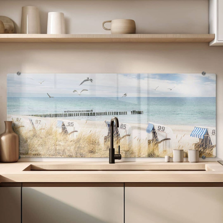 Spritzschutz Strandkörbe an der Ostsee - WA241360