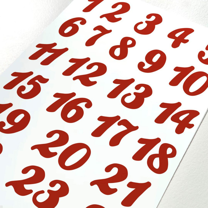 Sticker Adventskalender Zahlen 01 - WA179834