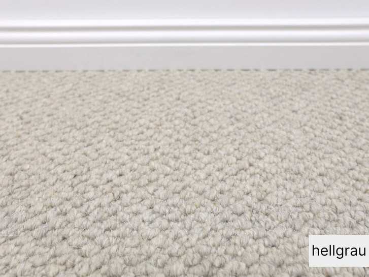 Bern Schlingen Teppichboden Meterware in Hellgrau - TS503638