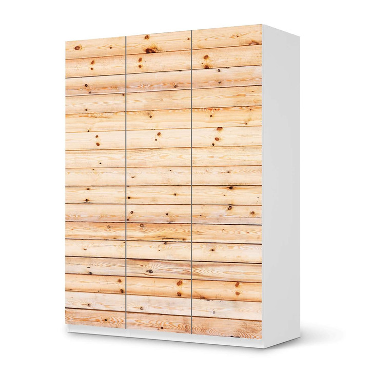Folie IKEA Pax Schrank 201cm Höhe - 3 Türen - Bright Planks - CR105746