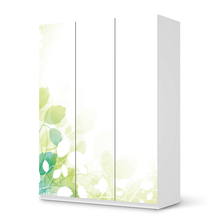 Folie IKEA Pax Schrank 201cm Höhe - 3 Türen - Flower Light - CR105764