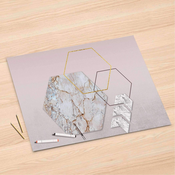 Folienbogen (120x80cm) - Hexagon - CR106409