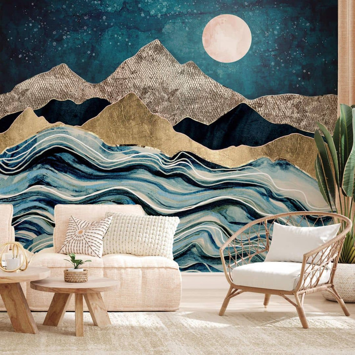 Fototapete SpaceFrog Designs - Indigoblau - WA345600