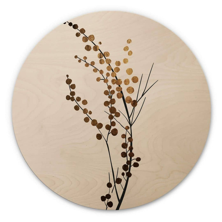 Holzbild Kubistika Ø 70cm - RS101438