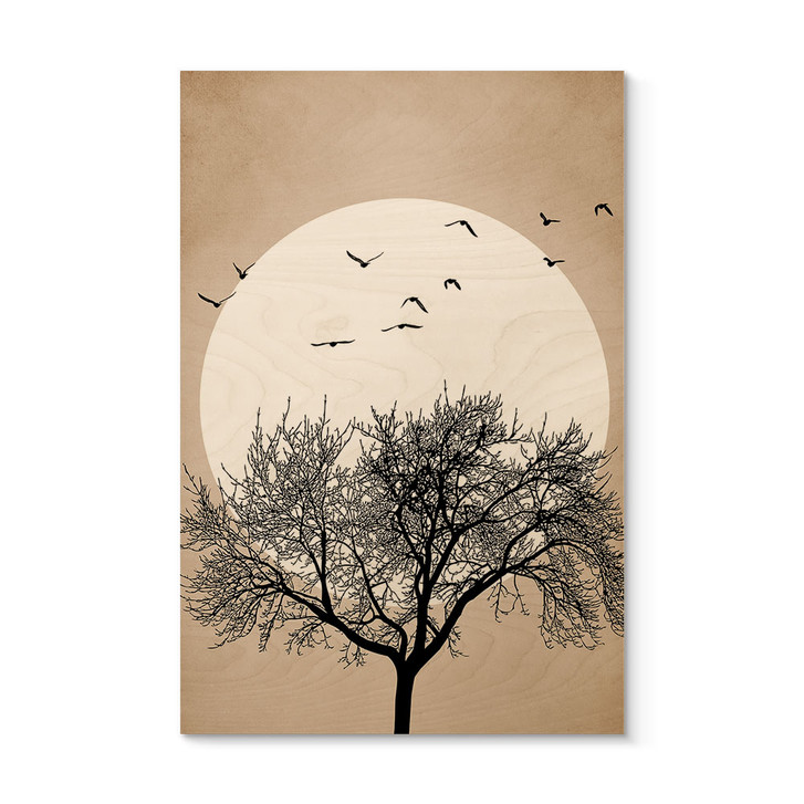 Holzposter Kubistika - Wintertraum - WA302868