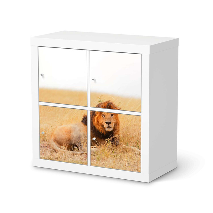 Klebefolie IKEA Kallax Regal 4 Türen - Lion King - CR109655