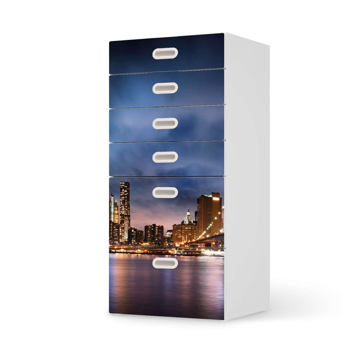 Klebefolie IKEA Stuva / Fritids Kommode - 6 Schubladen - Brooklyn Bridge - CR110165