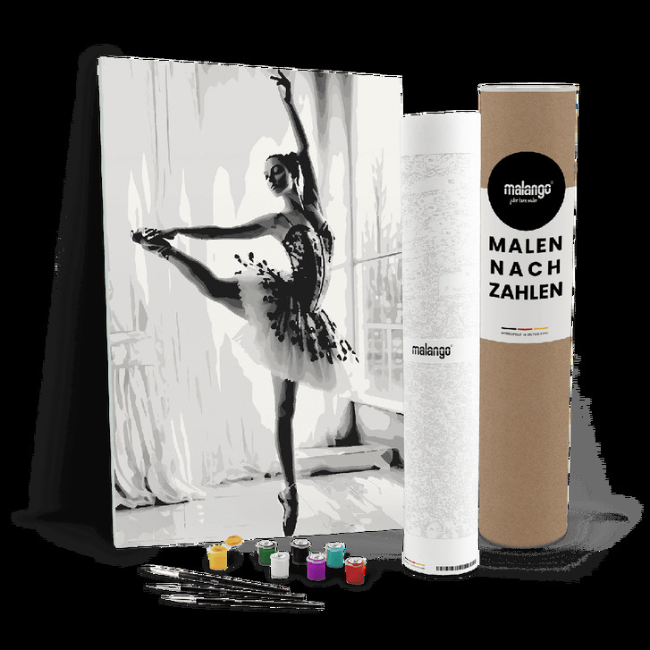 Malen nach Zahlen Leinwandbild - Ballerina Bella - WA447796