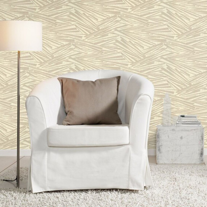 Streifentapete, Vliestapete Sky Lounge beige metallic - WA428704