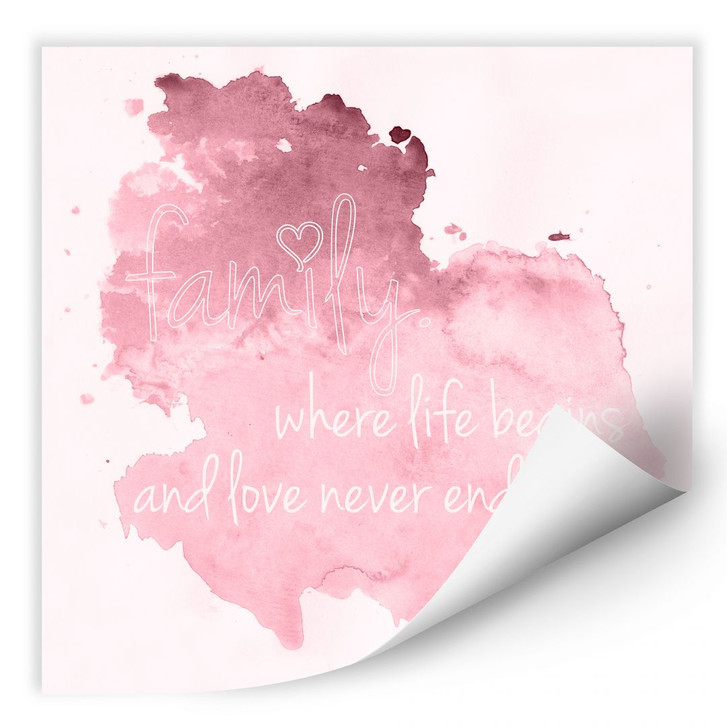 Wallprint Family is where life begins 02 - WA183559