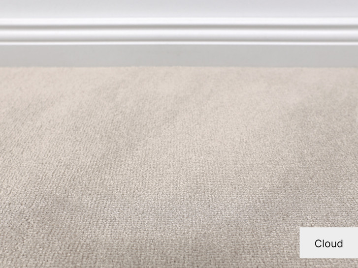 Chablis Hochflor Teppichboden Meterware in Cloud - TS503735