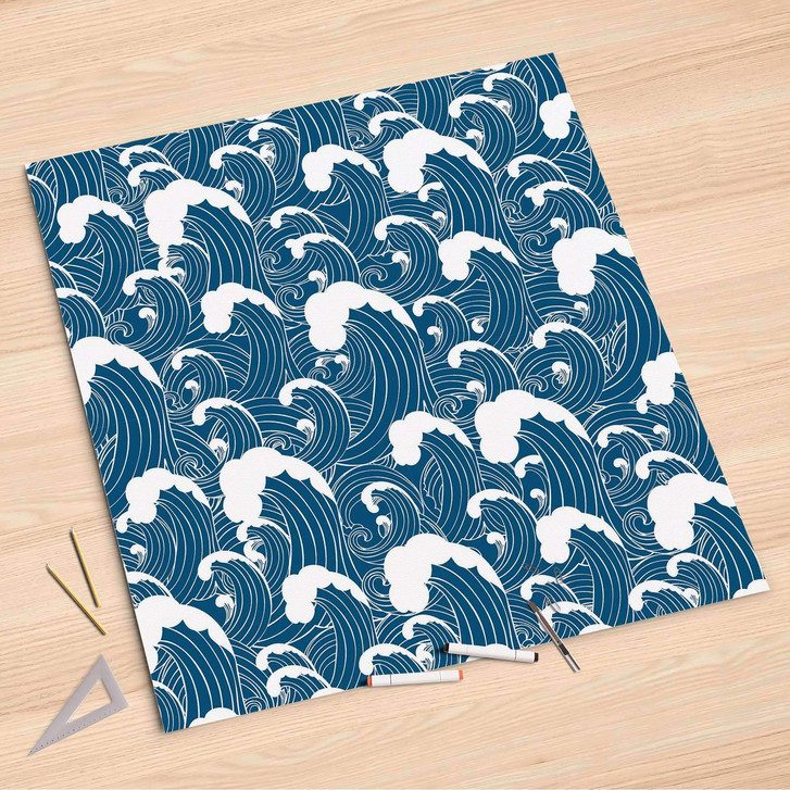 Folienbogen (90x90cm) - Grosse Welle - CR107577