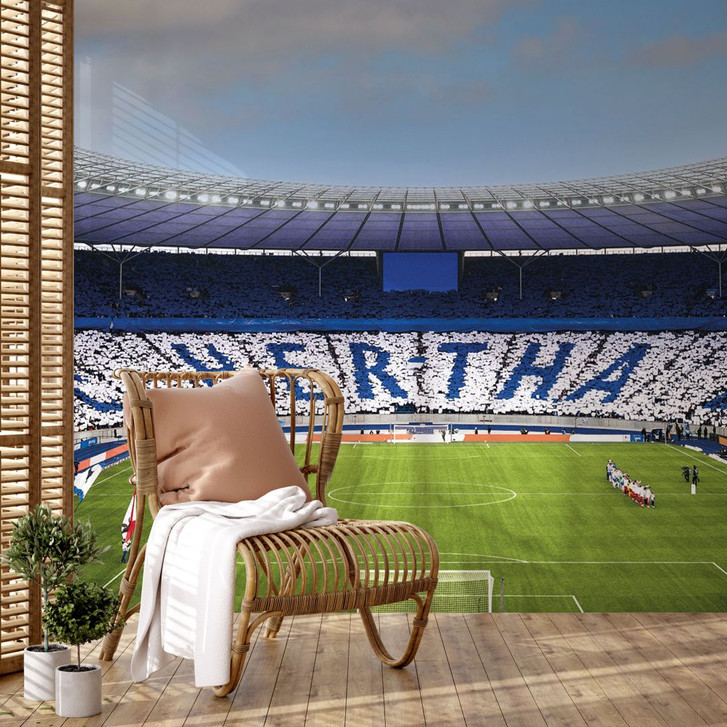 Fussball-Fototapete Hertha BSC - Hertha Choreo in der Ostkurve - WA399071