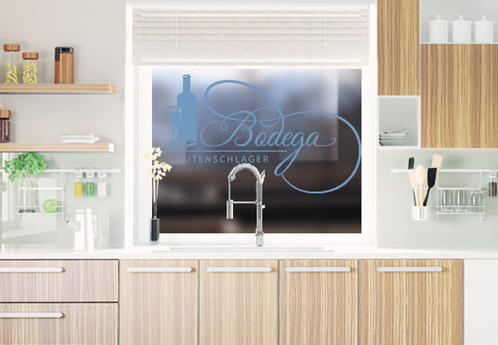 Glasdekor Wunschtext Bodega - CG10300