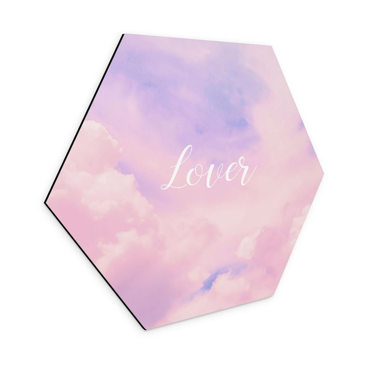 Hexagon Wandbild Lover - inspiriert von Taylor Swift - Alu-Dibond - WA422899