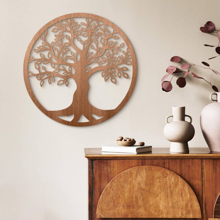 Holzdeko Mahagoni - Lebensbaum - WA340957
