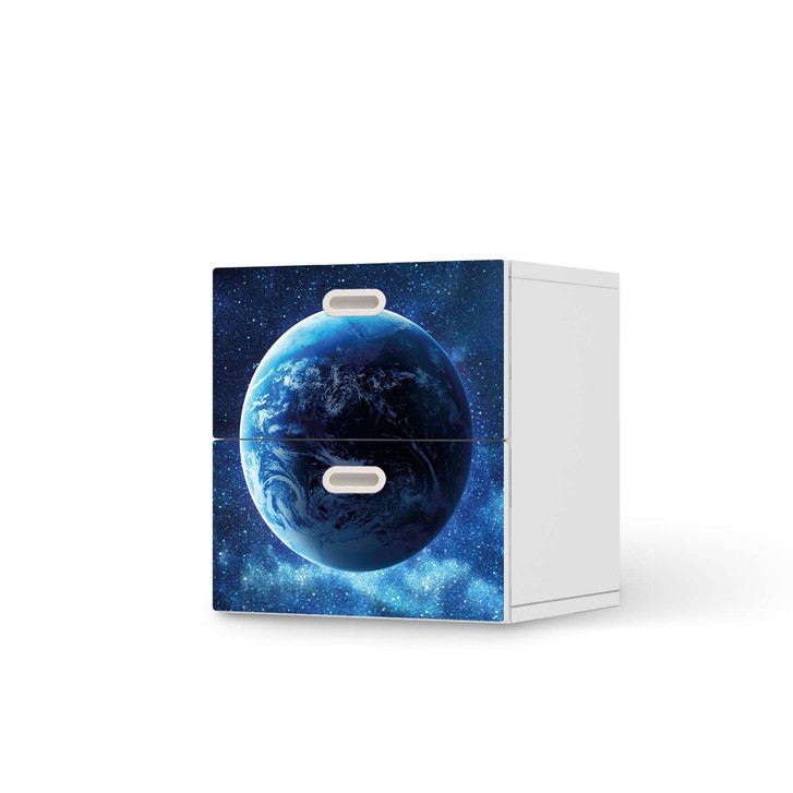 Klebefolie IKEA Stuva / Fritids Kommode - 2 Schubladen - Planet Blue - CR110108