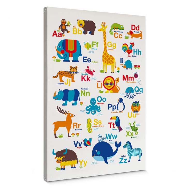 Leinwandbild byGraziela ABC Tiere - WA377764