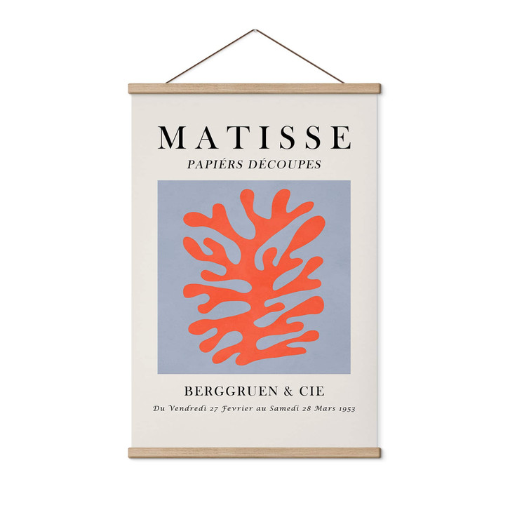 Stoffbild Abstrakte Koralle im Matisse-Stil - Costa - WA518590