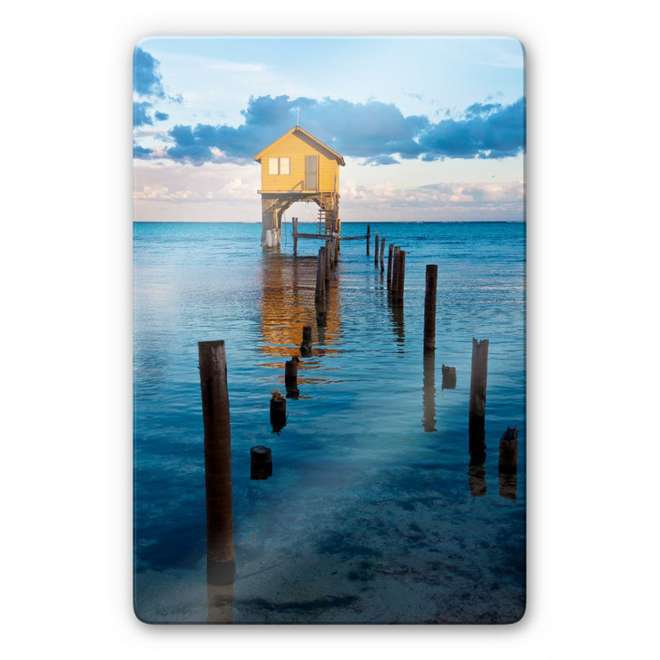 Glasbild Haus auf dem Meer - WA123528