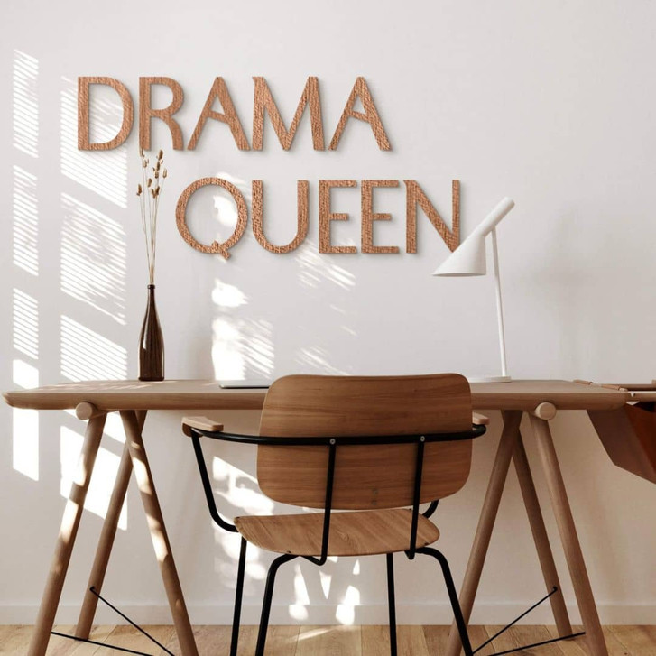 Holz-Schriftzug Drama Queen - Mahagoni - WA401921