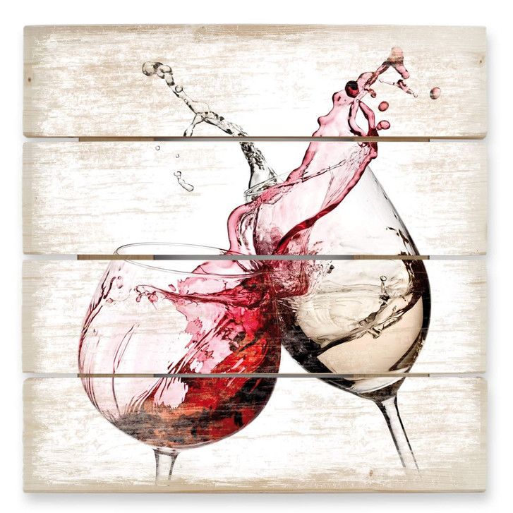 Holzbild Weingläser - WA132728