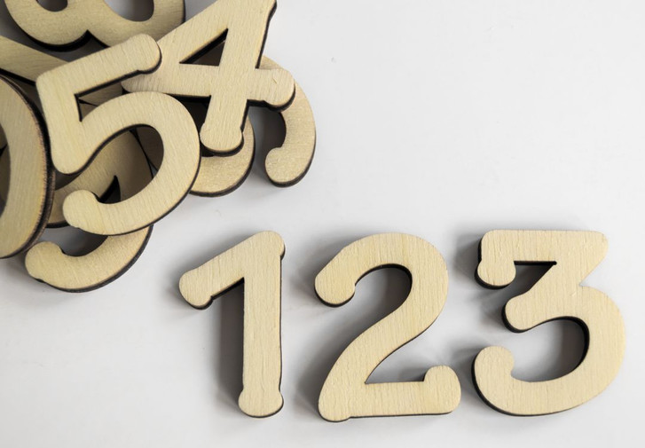 Holzbuchstaben Zahlenset - Tekton - WA133156