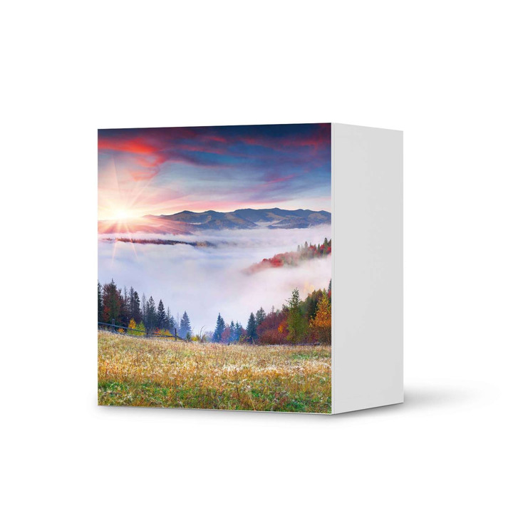 Klebefolie IKEA Besta Regal 1 Türe - Herbstwald - CR109191