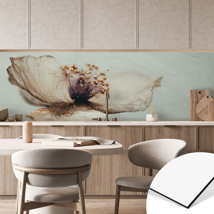 Küchenrückwand Zarte Trockenblüte in Beige - Treechild - WA496020