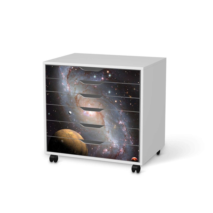 Möbelfolie IKEA Alex Rollcontainer 6 Schubladen - Milky Way - CR114242