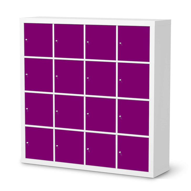 Möbelfolie IKEA Expedit Regal 16 Türen - Flieder Dark - CR118067