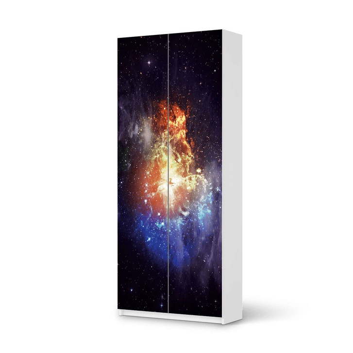 Möbelfolie IKEA Pax Schrank 236cm Höhe - 2 Türen - Nebula - CR116816