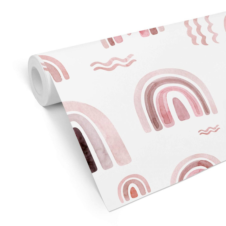 Mustertapete Kvilis - Rosa Regenbogen - WA303380