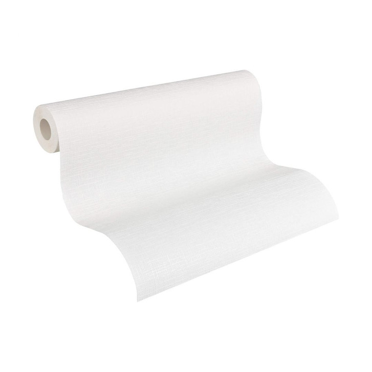 A.S. Création Vliestapete Meistervlies Strukturtapete Uni überstreichbar weiss - WA151738