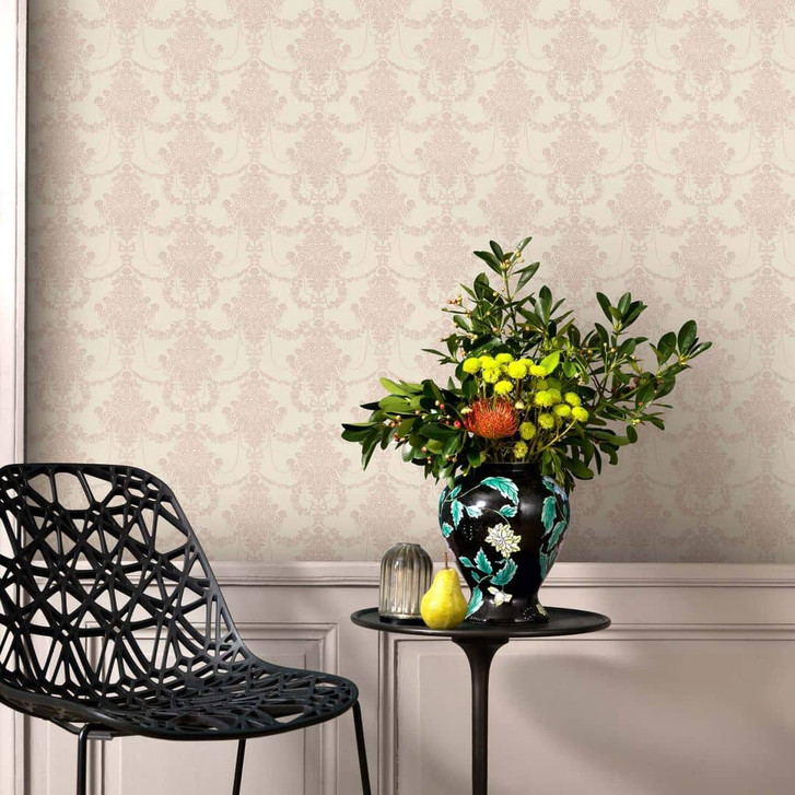 Ornamenttapete, Vliestapete Erismann Versailles rose, creme - WA397413