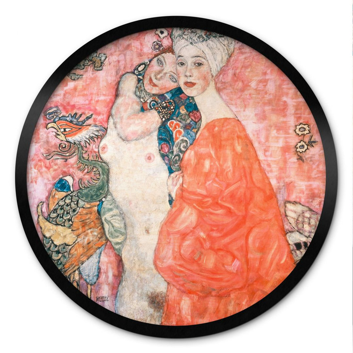 Poster Klimt - Die Freundinnen - Rund - WA499540