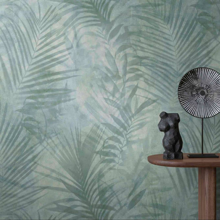 A.S. Création Vliestapete Neue Bude 2.0 Tropical Concret Palmentapete in Dschungel Optik grau, grün - WA288092