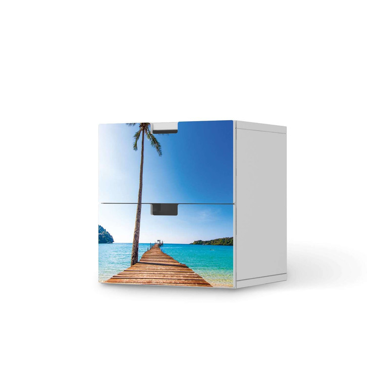 Klebefolie IKEA Stuva / Malad Kommode - 2 Schubladen - Caribbean - CR110289