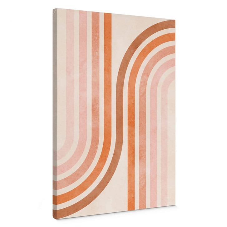 Leinwandbild Fliessende Geometrie im Retro-Look - Costa - WA472543