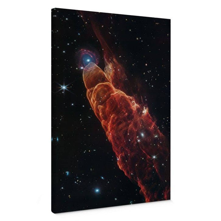 Leinwandbild James Webb Telescope - Kosmischer Wirbelsturm Herbig Haro 49/50 - WA459967