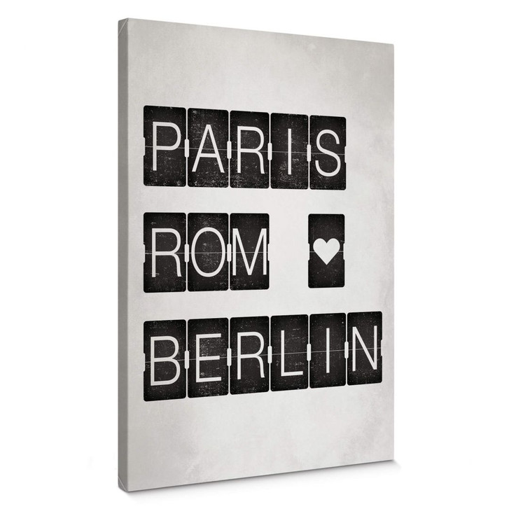 Leinwandbild Paris-Rom-Berlin - WA372480