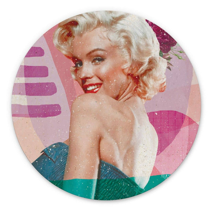 Rundes Wandbild Demir - Marilyn is back - Alu-Dibond - WA393628