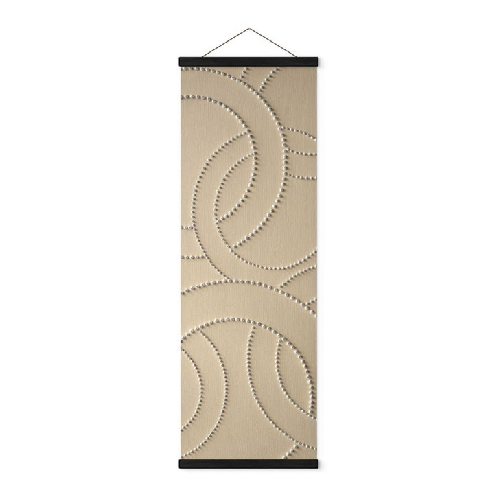 Stoffbild Abstrakte Ringe beige - Grande - Panorama - WA457277