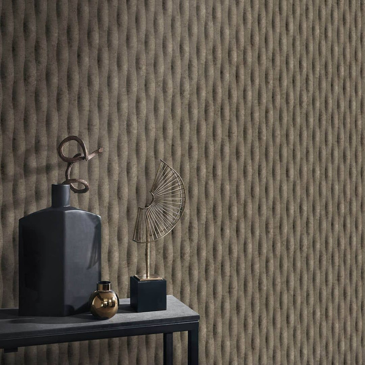 Guido Maria Kretschmer Grafiktapete Concrete Illusion Fashion for Walls 5 braun - WA485140