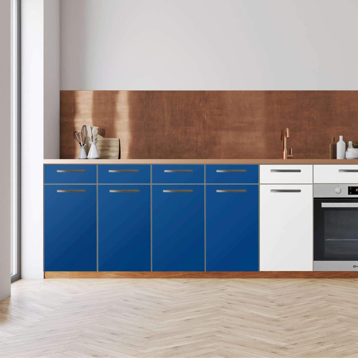 Küchenfolie - Unterschrank 160cm Breite - Blau Dark - CR112329